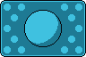 The Civilian card: one big cyan circle among many small ones