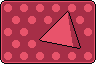 The Undercover card: a tilted rose triangle hiding among rose dots